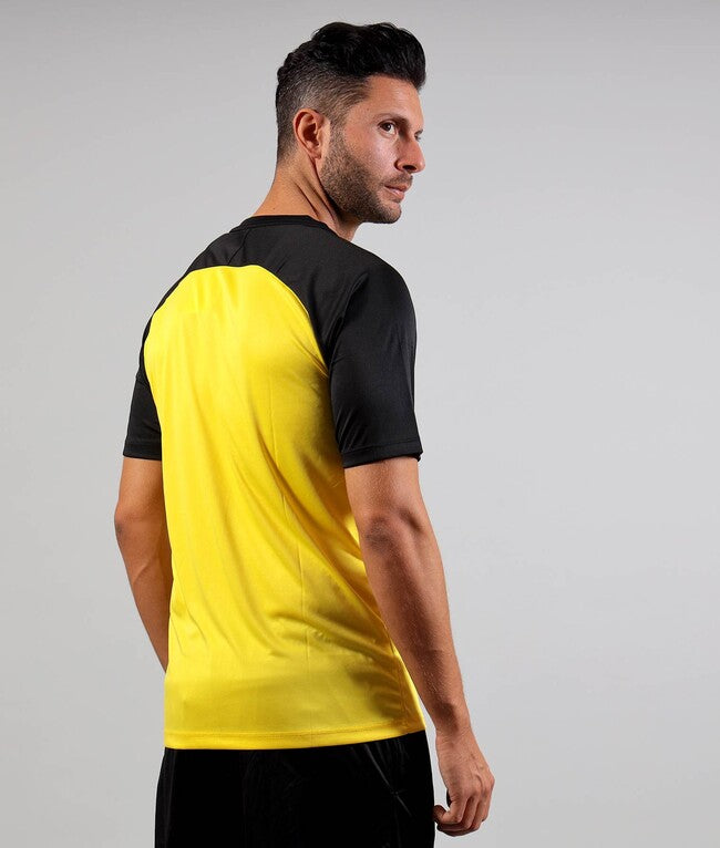 SHIRT CAPO INTERLOCK GIALLO/NERO