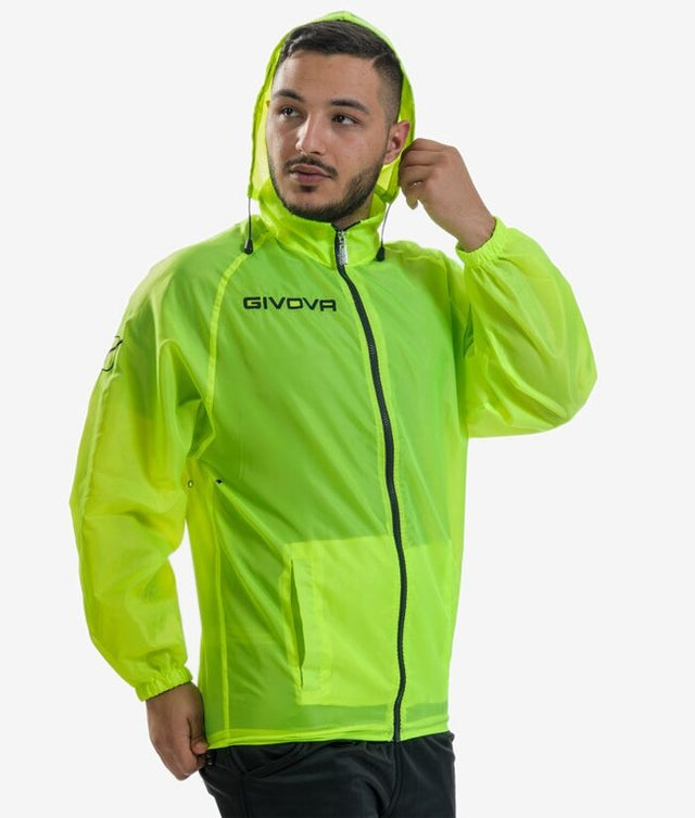 Jakna RAIN BASICO fluo rumena