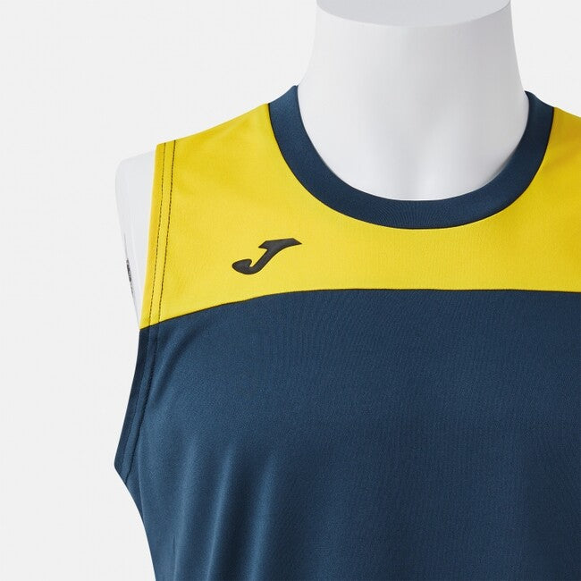 PHOENIX III SLEEVELESS SHIRT DARK NAVY YELLOW NAVY-YELLOW