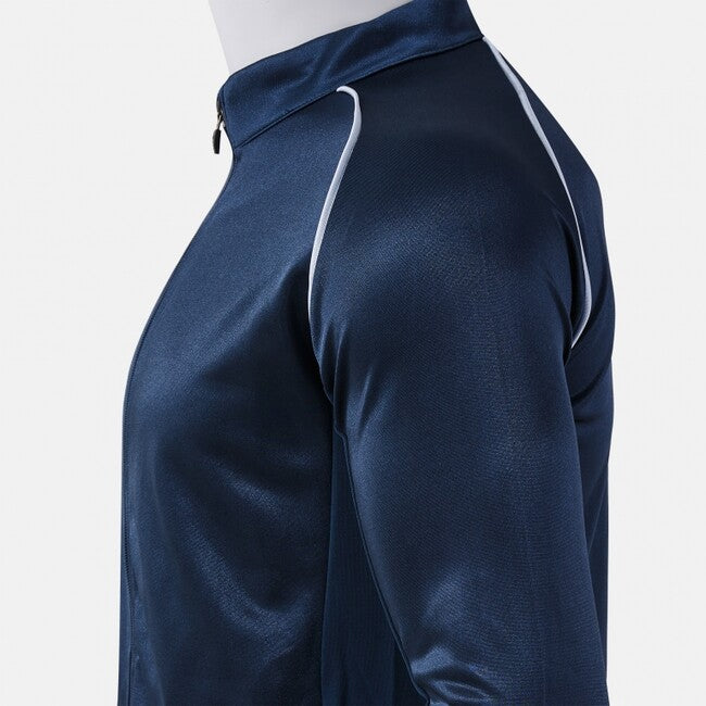 VINTAGE ECO RETRO FULL ZIP SWEATSHIRT DARK NAVY GRAY NAVY-GREY