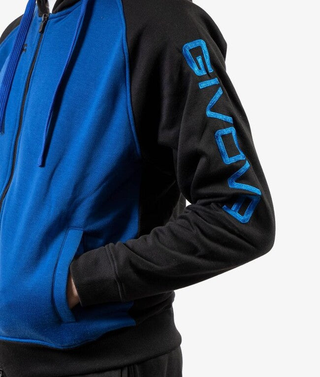 TUTA SUPER KING FELPA AZZURRO/NERO