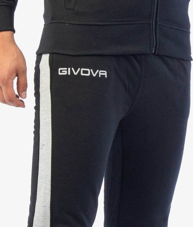 TUTA REVOLUTION FELPA NERO/GRIGIO