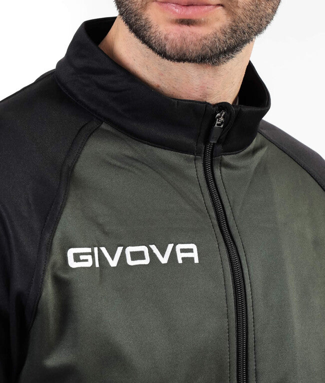 TUTA CUBA POLARFLEECE VERDE MILITARE/NERO