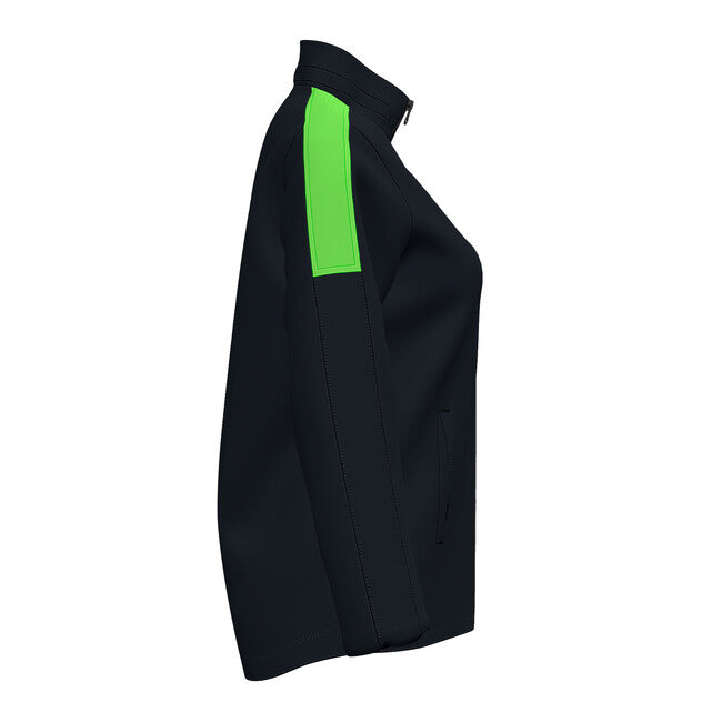 RAINJACKET TRIVOR NEGRO-VERDE FLUOR