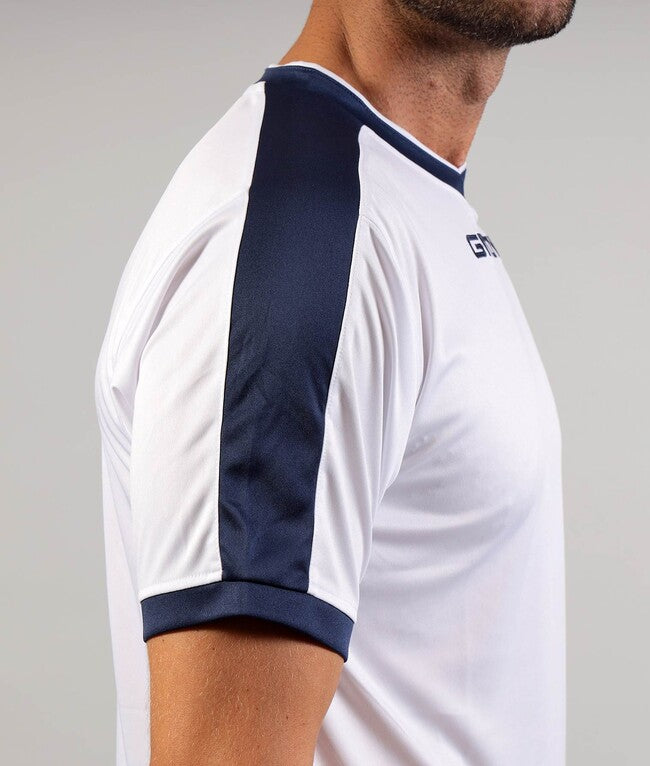 SHIRT REVOLUTION INTERLOCK BIANCO/BLU