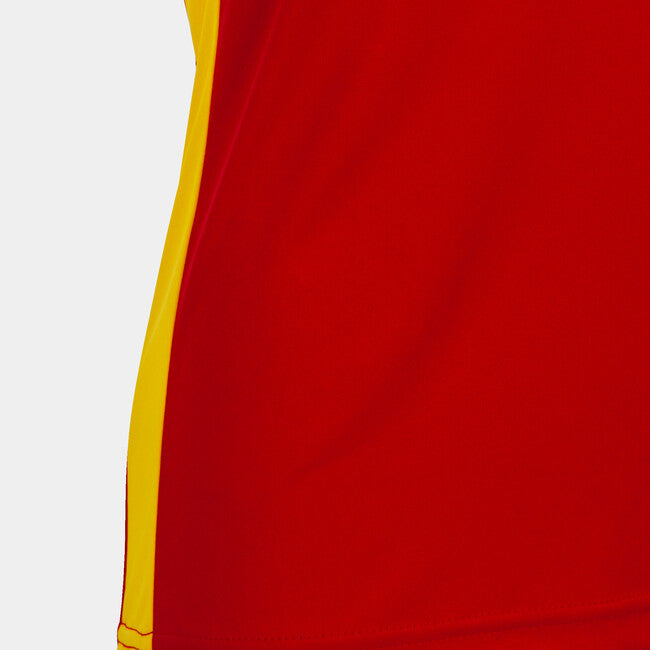 T-SHIRT RECORD II RED-YELLOW