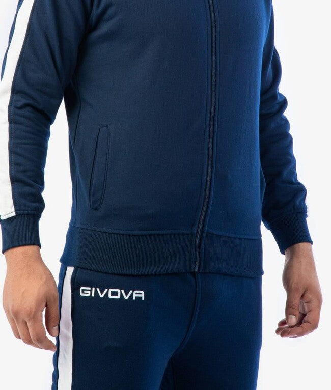 TUTA REVOLUTION FELPA BLU/BIANCO