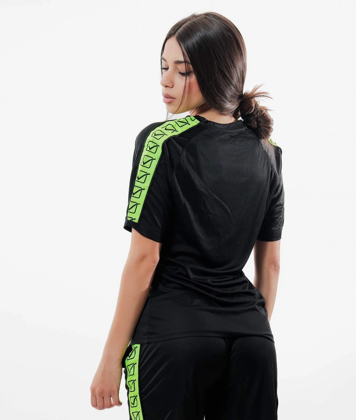 Kratka majica T-SHIRT POLY BAND fluo rumena-črna
