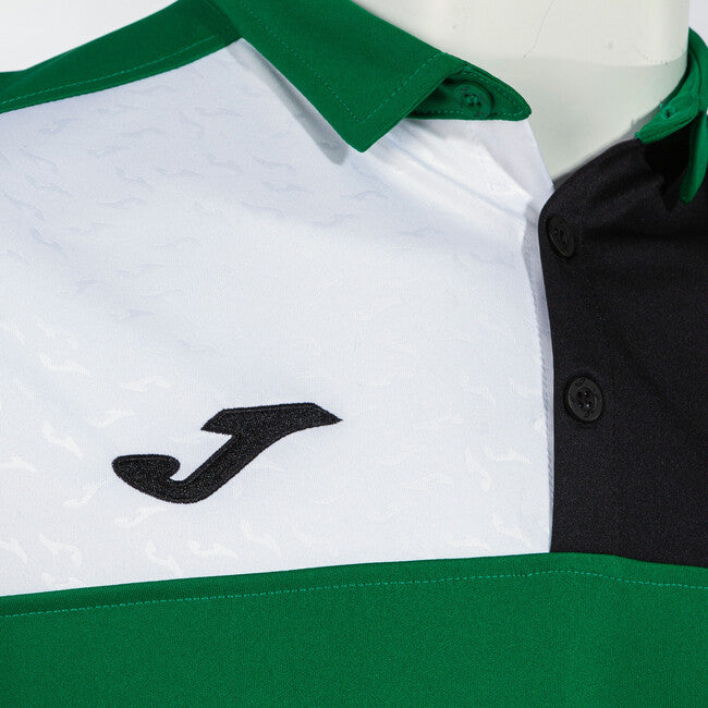 CREW V SHORT SLEEVE POLO GREEN BLACK WHITE GREEN