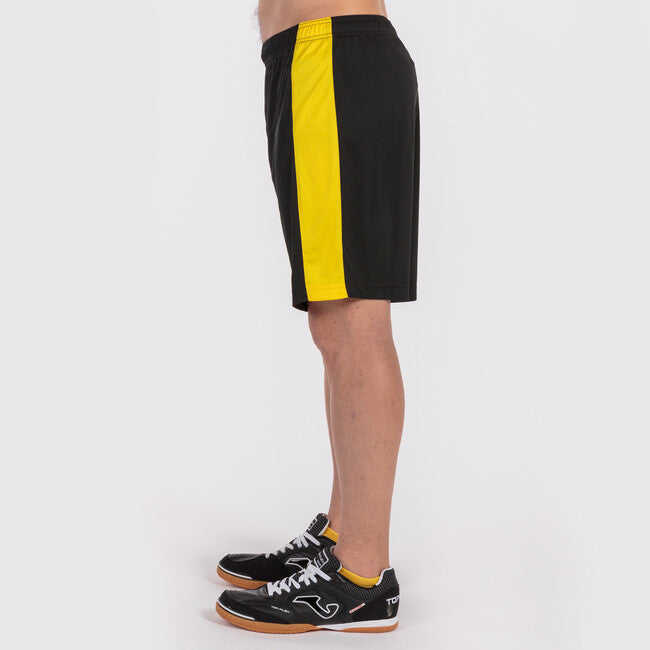 BLACK-YELLOW ACADEMY SHORTS BLACK-YELLOW