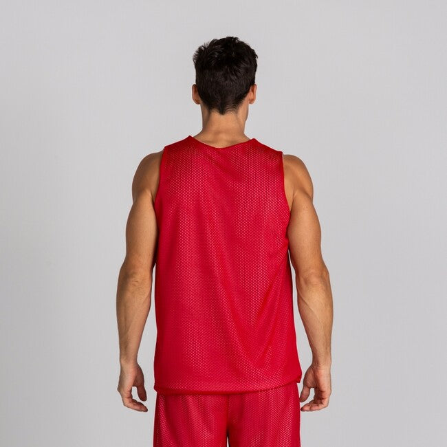 REVERSIBLET-SHIRT ARO RED-WHITE SLEEVELESS RED