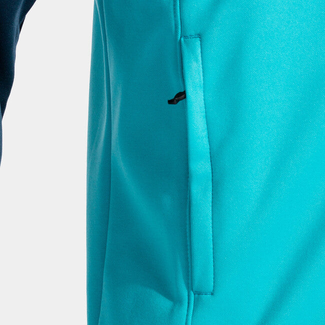 WINNER FULL ZIP SWEATSHIRT FLUOR TURQUOISE-NAVY FLUOR TURQUOISE