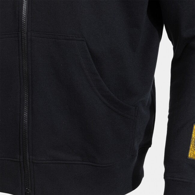COMBAT ZIP-UP HOODIE BLACK BLACK