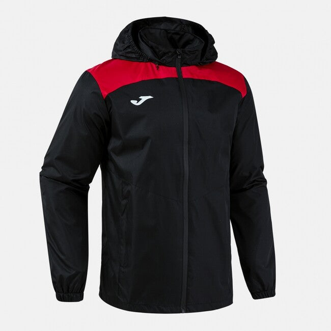 GLACIER RAINCOAT BLACK RED BLACK-RED