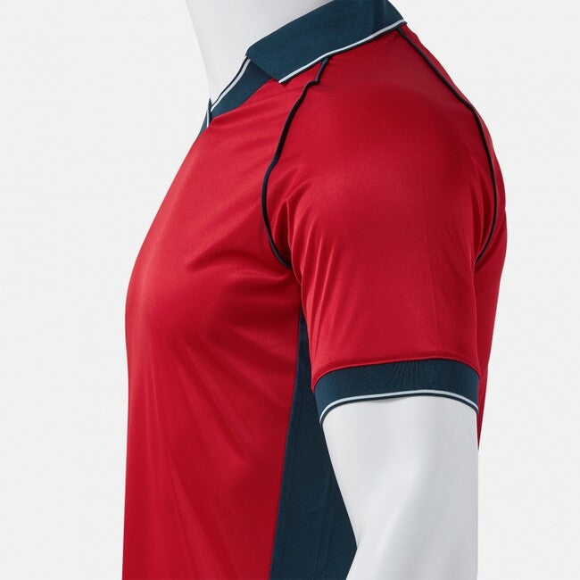 VINTAGE ECO RETRO SHORT SLEEVE T-SHIRT RED DARK NAVY RED-NAVY
