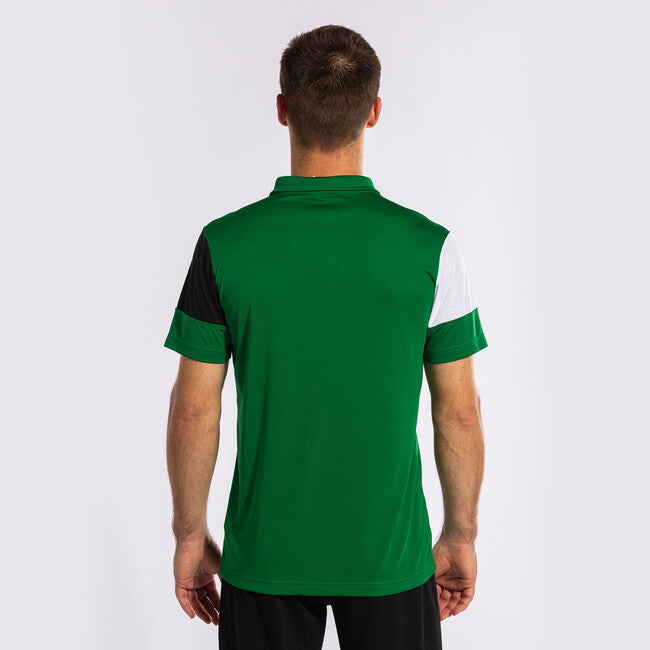 CREW V SHORT SLEEVE POLO GREEN BLACK WHITE GREEN