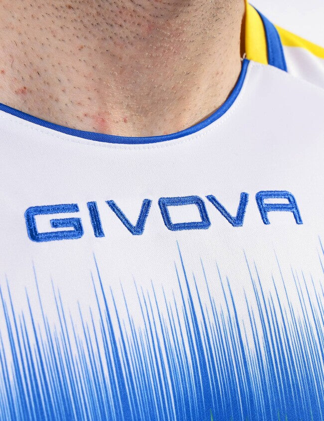 SHIRT RADIO INTERLOCK GIALLO/AZZURRO