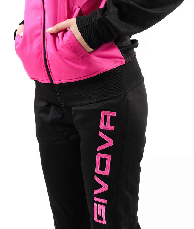TUTA CUBA POLARFLEECE FUXIA/NERO