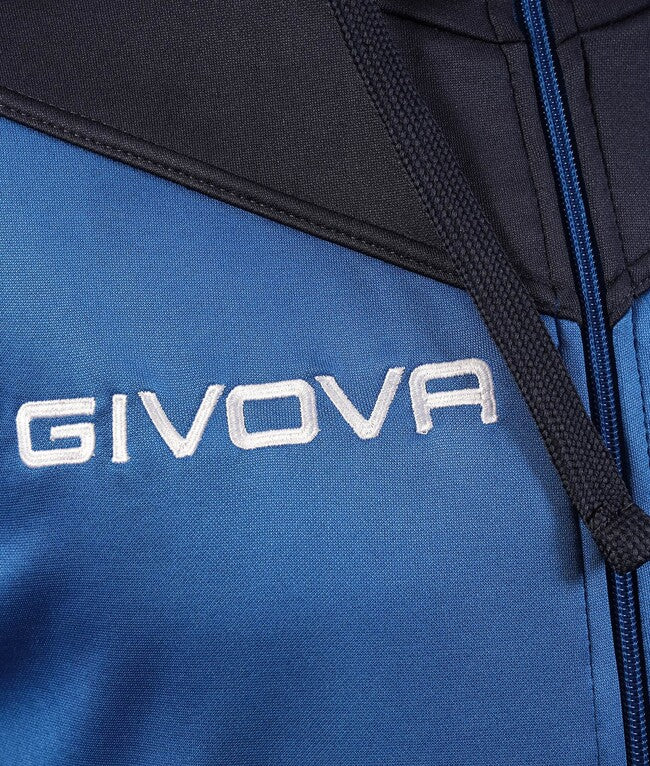 TUTA ROMA CON CAPPUCCIO POLARFLEECE AZZURRO/BLU