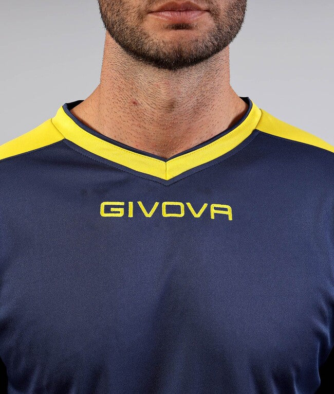 SHIRT REVOLUTION INTERLOCK BLU/GIALLO