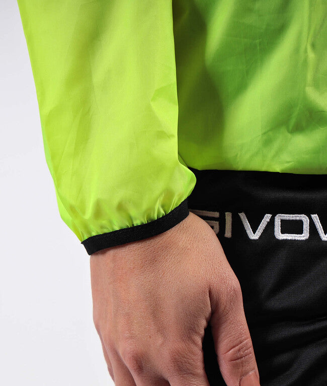 RAIN JACKET COLLO COSTINA GIALLO FLUO