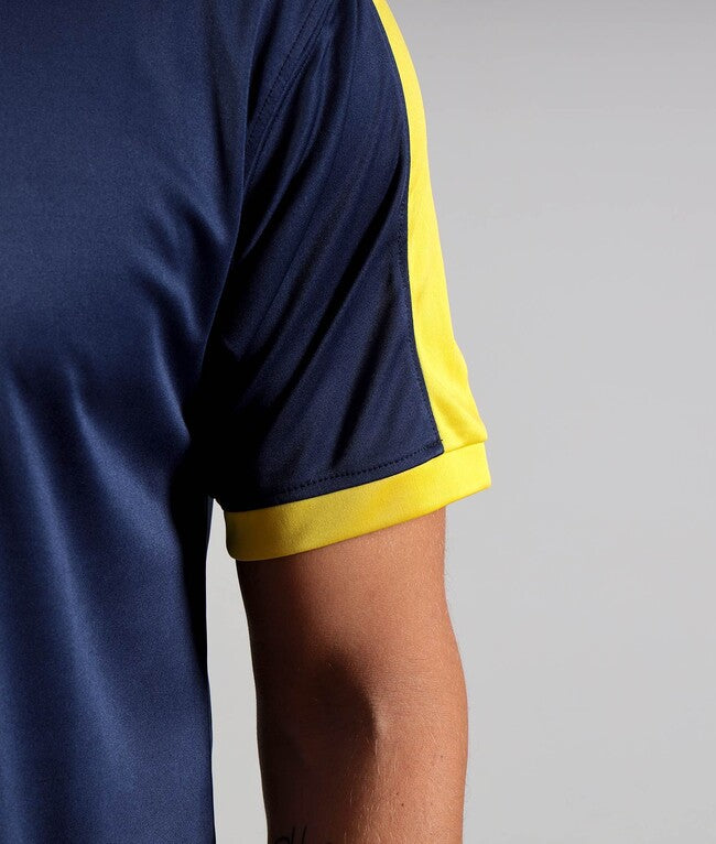 SHIRT REVOLUTION INTERLOCK BLU/GIALLO