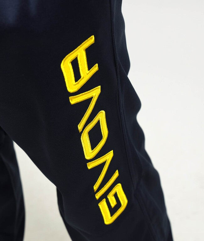 TUTA ROMA CON CAPPUCCIO POLARFLEECE BLU/GIALLO