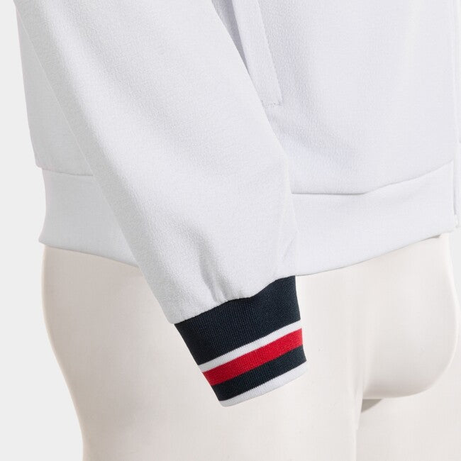 TOLEDO ZIP-UP HOODIE WHITE DARK NAVY WHITE-NAVY