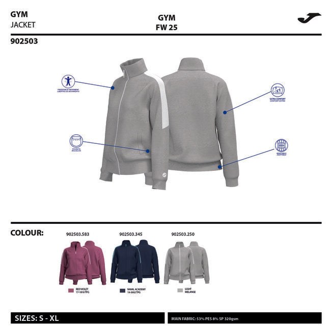 CORE FULL ZIP SWEATSHIRT MELANGE GRAY GREY