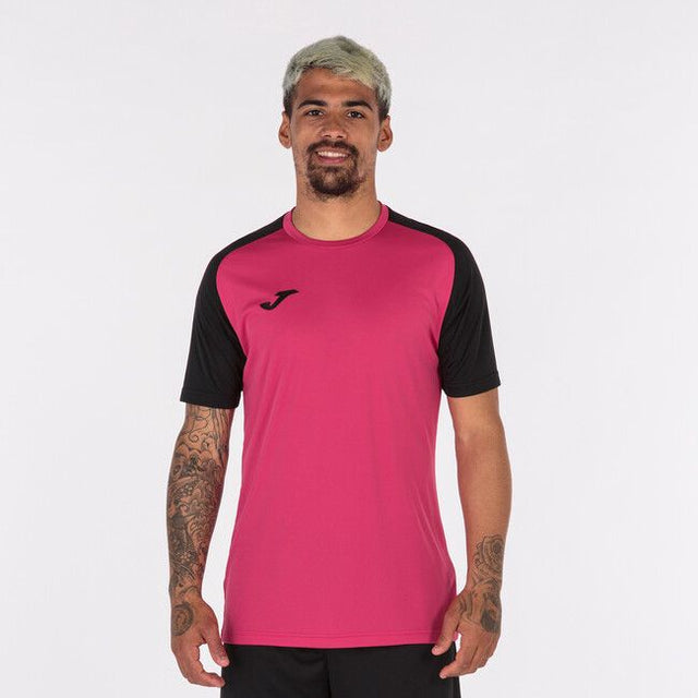 Dres / majica T-SHIRT ACADEMY IV SHORT SLEEVE živo rožnata črna