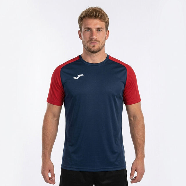 Dres / majica T-SHIRT ACADEMY IV SHORT SLEEVE mornarsko modra rdeča