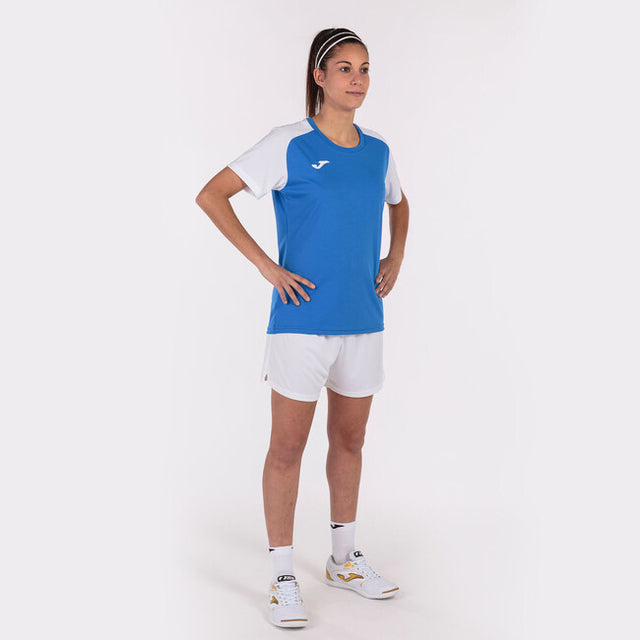 Ženski dres / majica T-SHIRT ACADEMY IV SHORT SLEEVE zelenomodra bela