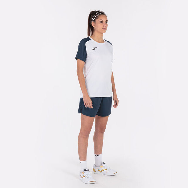 Ženski dres / majica T-SHIRT ACADEMY IV SHORT SLEEVE bela mornarsko modra