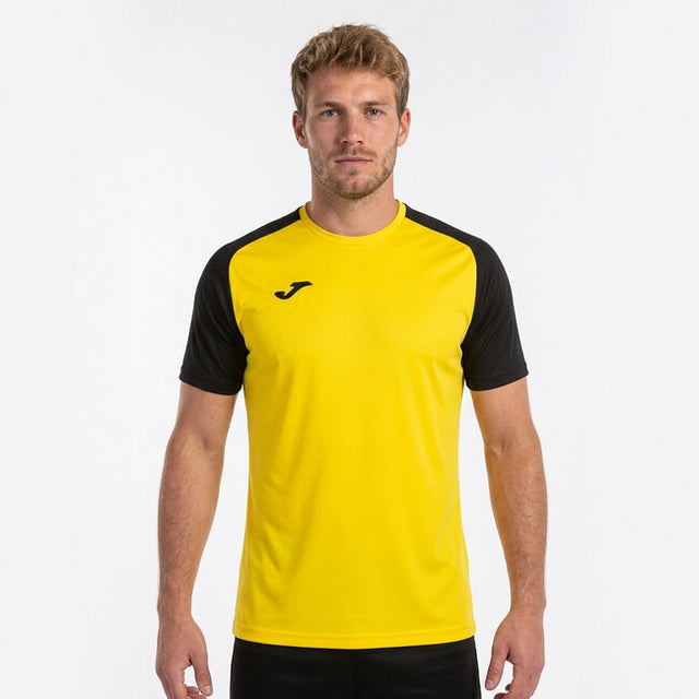 Dres / majica T-SHIRT ACADEMY IV SHORT SLEEVE rumeno črna