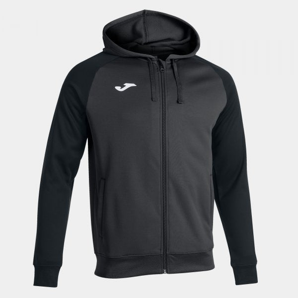 Zgornji del s kapuco JACKET ACADEMY IV ZIP-UP HOODIE antracitna črna