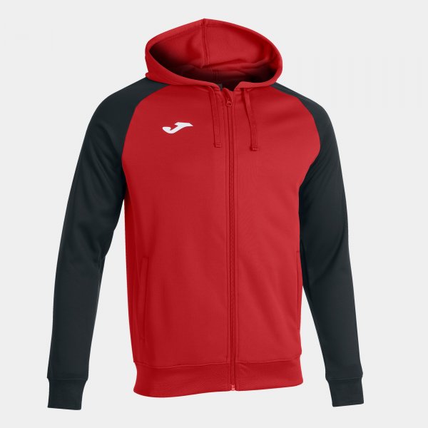 Zgornji del s kapuco JACKET ACADEMY IV ZIP-UP HOODIE rdeča črna
