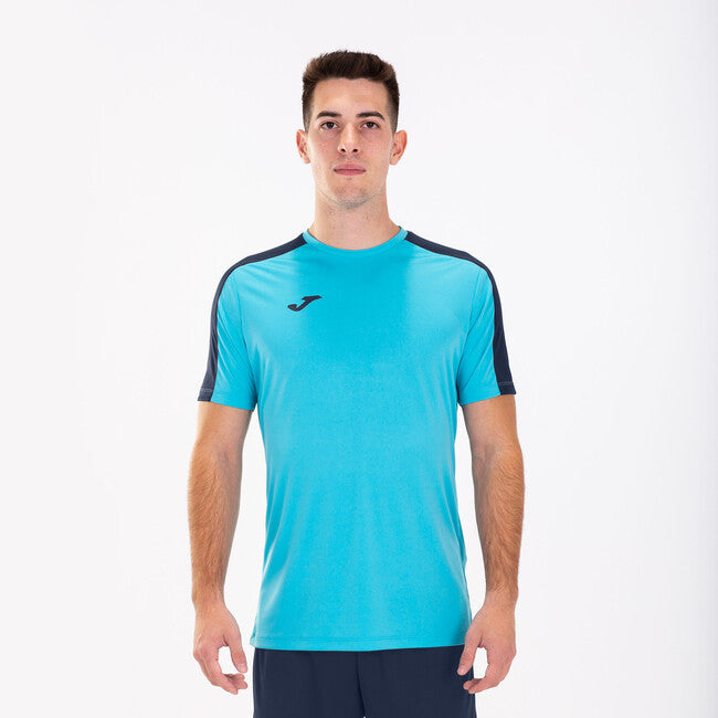 FLUORESCENT TURQUOISE BLUE-NAVY BLUE ACADEMY T-SHIRT M/C FLUOR TURQUOISE