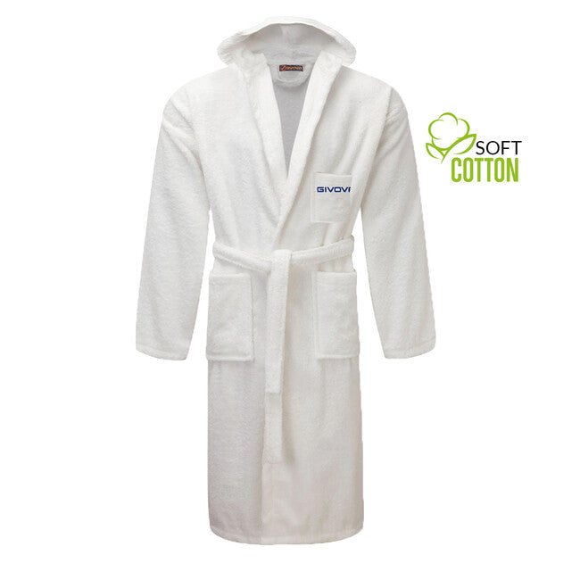 ACCAPPATOIO SCATOLATO 100% COTTON SPUGNA BIANCO