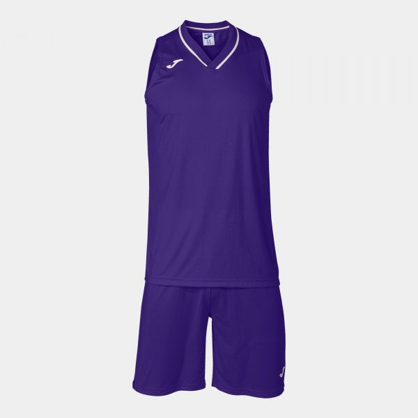 Košarkarski komplet ATLANTA TWO-PIECE SET vijolična bela