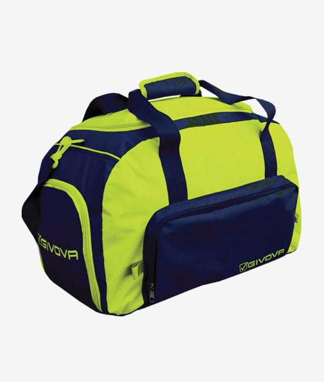 BORSA PALESTRA BLU/GIALLO FLUO