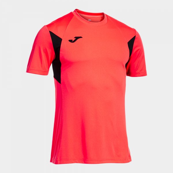 Dres / majica WINNER III SHORT SLEEVE T-SHIRT fluorescentno koralna rdeča črna