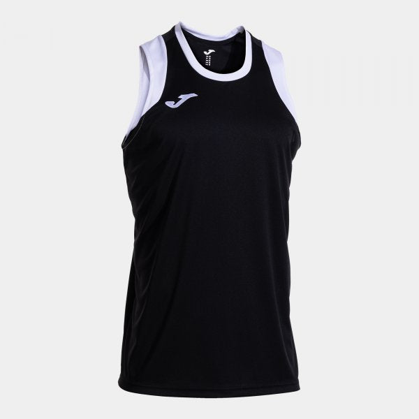Košarkarski dres CANCHA SLEEVELESS SHIRT oranžna - črno bela