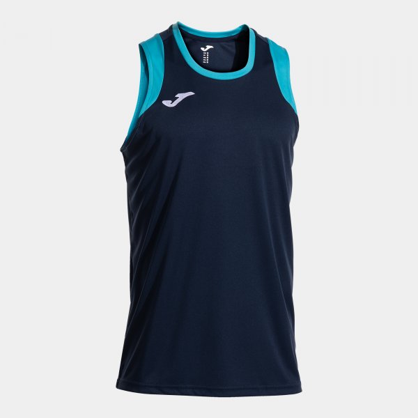 FINAL BASKET II SLEEVELESS SHIRT NAVY BLUE FLUOR TURQUOISE DARK NAVY TURQUESA