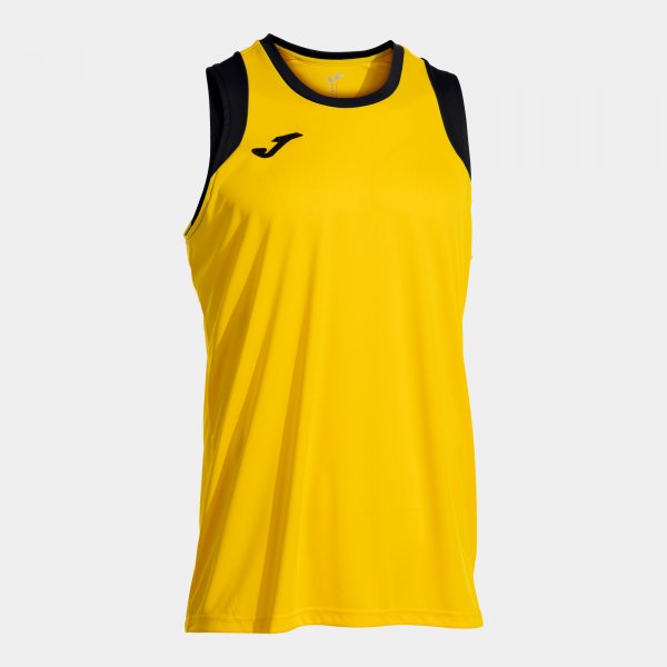 Košarkarski dres CANCHA SLEEVELESS SHIRT oranžna - rumeno črna