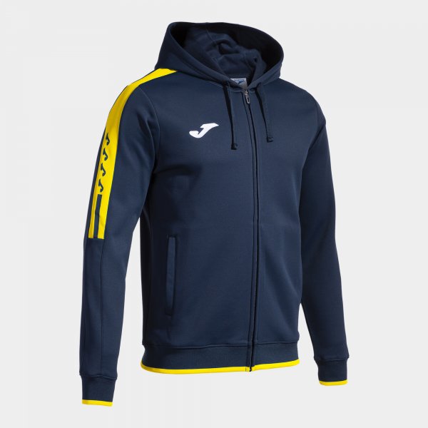 Zgornji del s kapuco OLIMPIADA ZIP-UP HOODIE mornarsko modra rumena