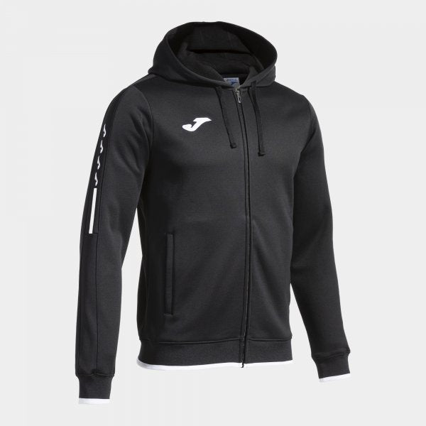 Zgornji del s kapuco OLIMPIADA ZIP-UP HOODIE črna