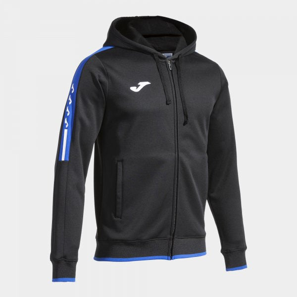 OLIMPIADA ZIP-UP HOODIE BLACK ROYAL BLACK-ROYAL