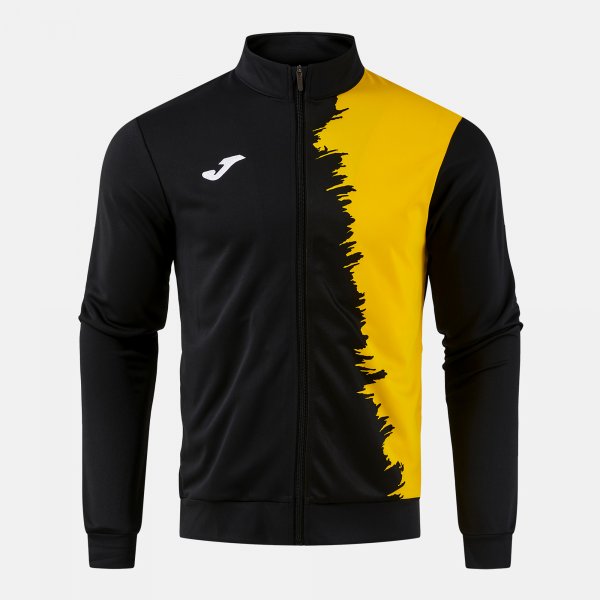 Zgornji del CITY III FULL ZIP SWEATSHIRT temno mornarsko modra - črno rumena