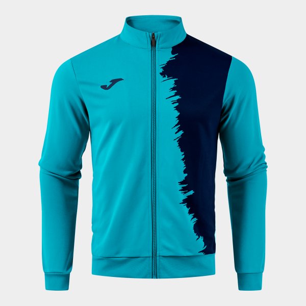 CITY III FULL ZIP SWEATSHIRT FLUOR TURQUOISE DARK NAVY FLUOR TURQUOISE