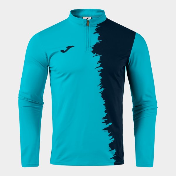 CITY III SWEATSHIRT FLUOR TURQUOISE DARK NAVY FLUOR TURQUOISE